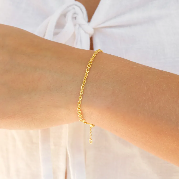 armbånd i forgylt messing - Eliné