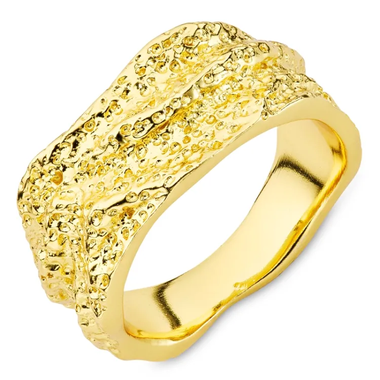 ring i forgylt messing - Eliné