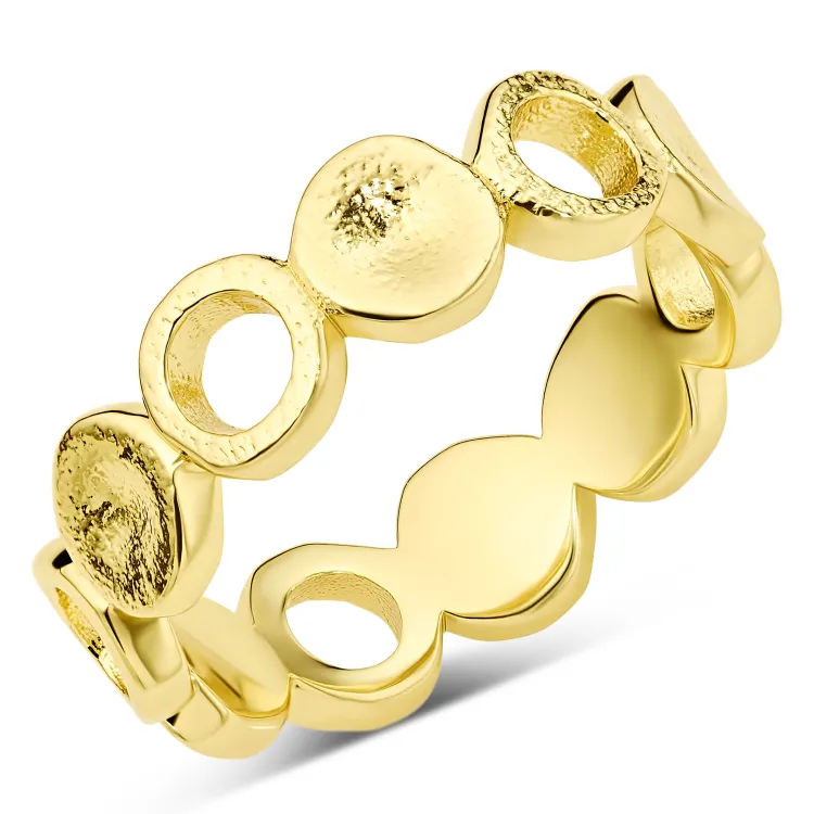 ring i forgylt messing - Eliné