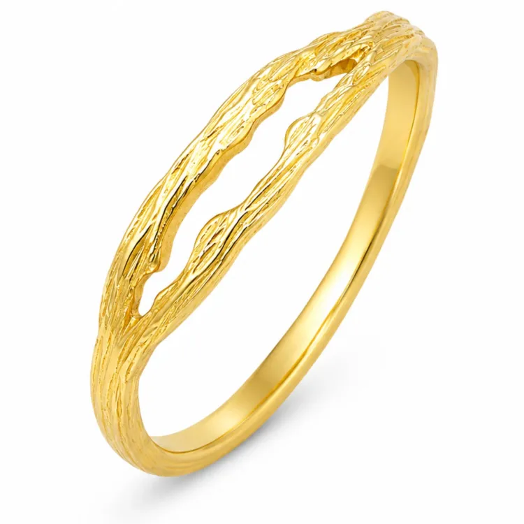 ring i forgylt messing - Eliné