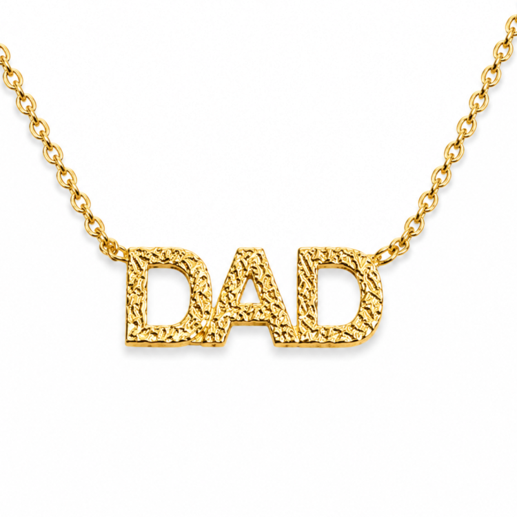 dad halskjede i forgylt messing - My Letter