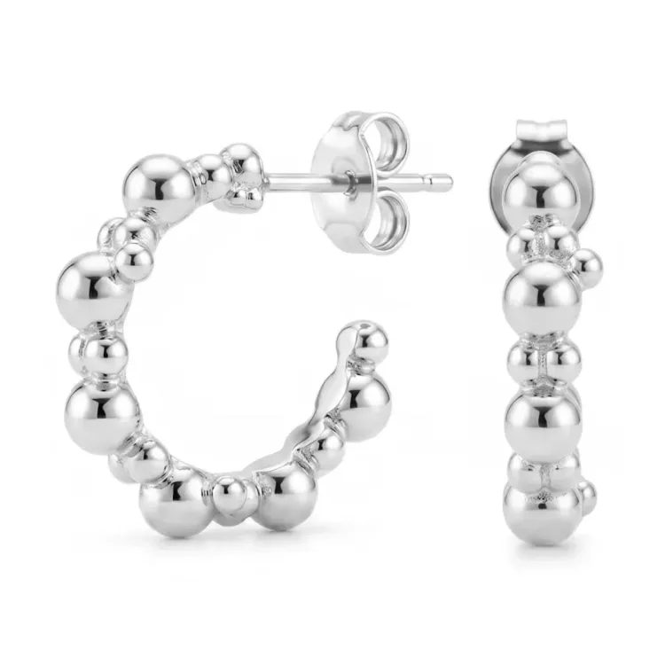 halvcreol i forsølvet messing - Bubbly Pure