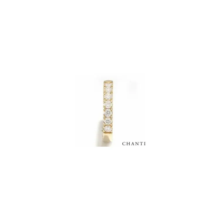Elegant briljant giftering i 14 karat gull 0,07 ct