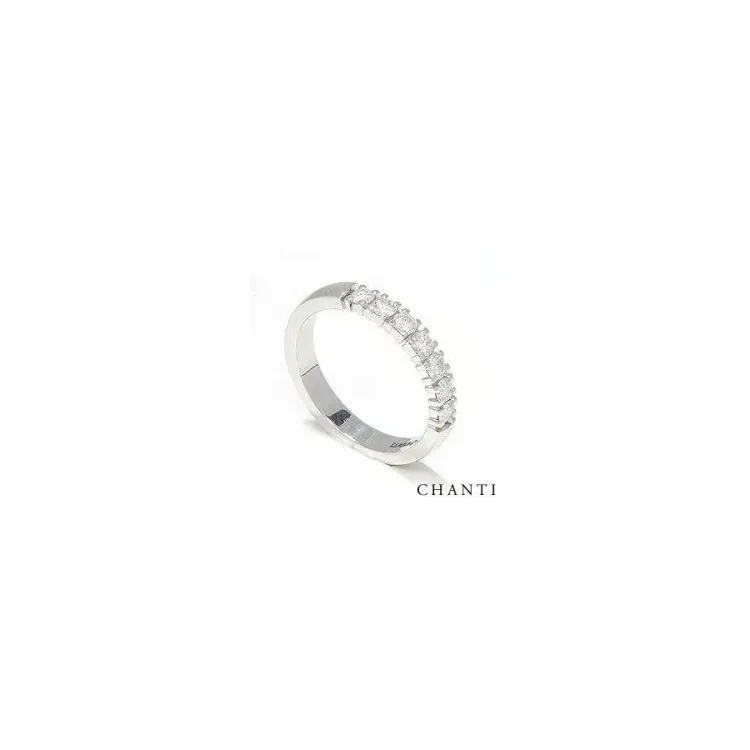 giftering i 14 karat hvitt gull 0,07 ct