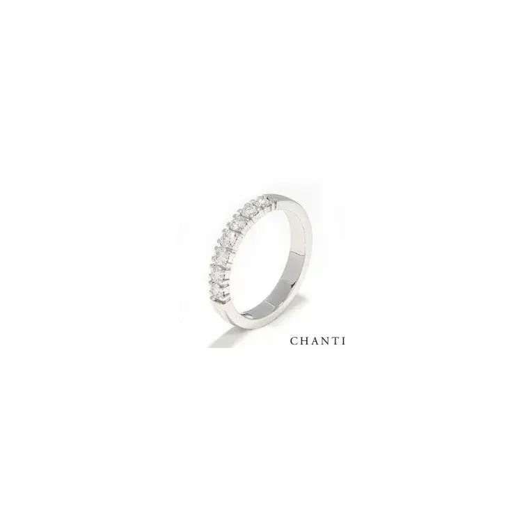 giftering i 14 karat hvitt gull 0,07 ct