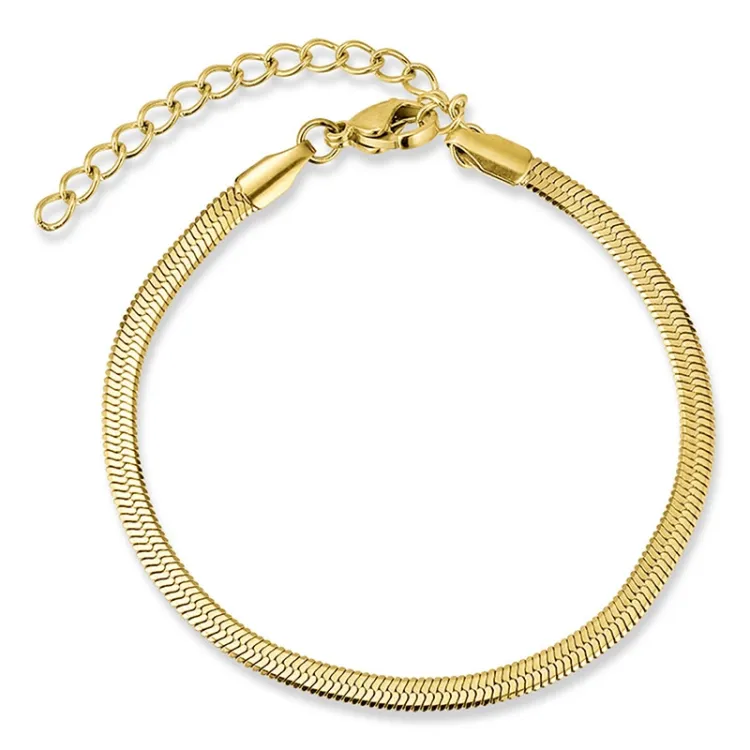 vanntett armbånd i forgylt stål  x 3,0 mm  - OCEANA