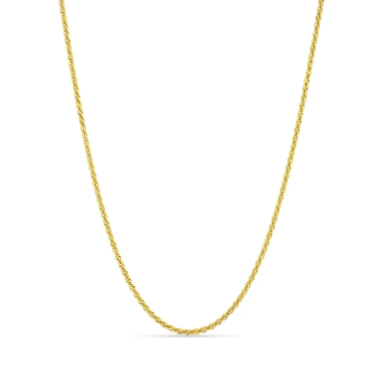 vanntett halskjede i forgylt stål 40 + 5 cm x 2 mm  - OCEANA