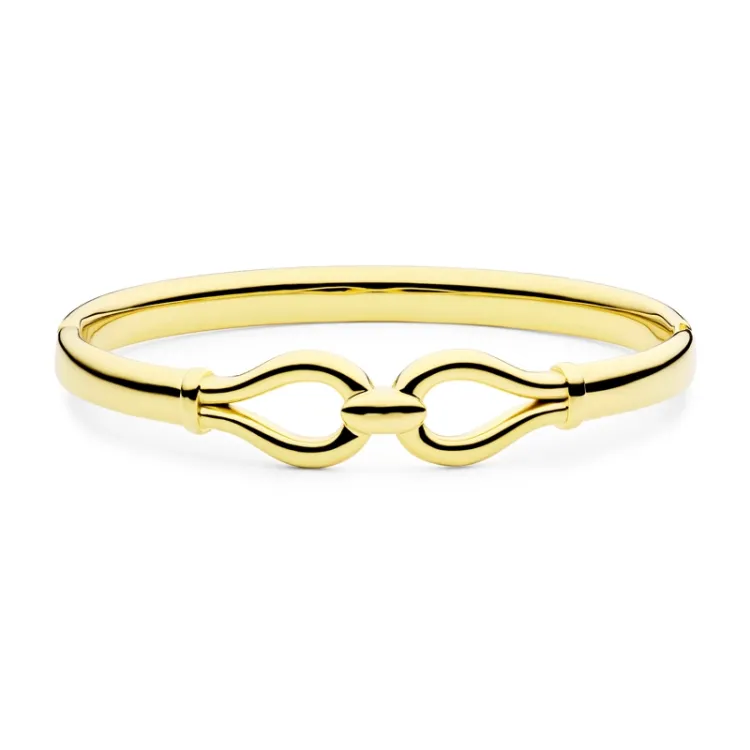vanntett infinity armring i forgylt stål - OCEANA