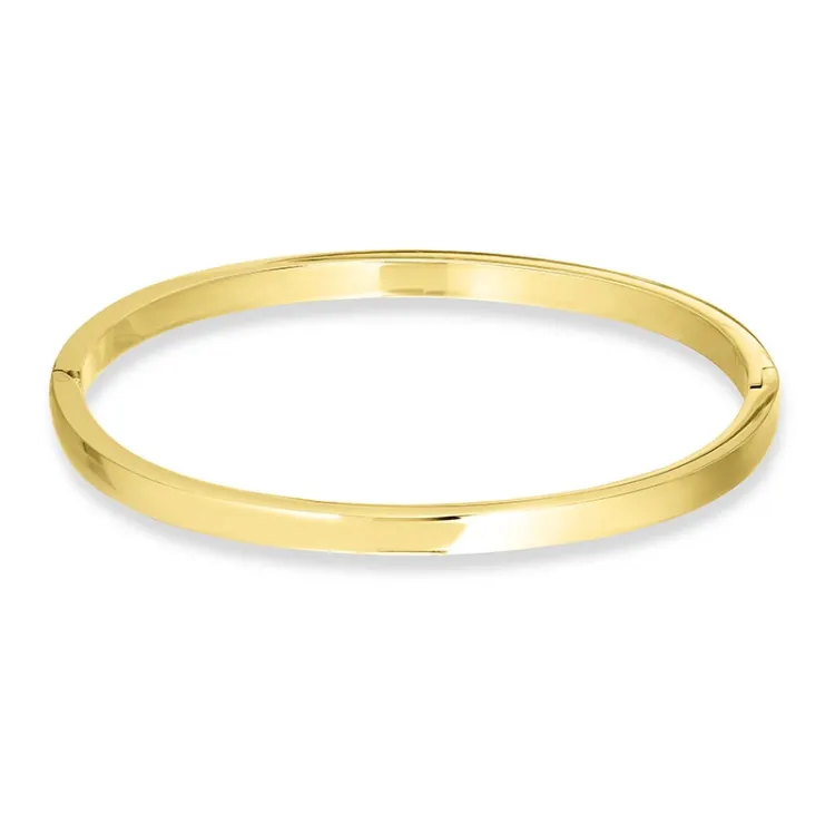 vanntett 4 mm armring i forgylt stål - OCEANA