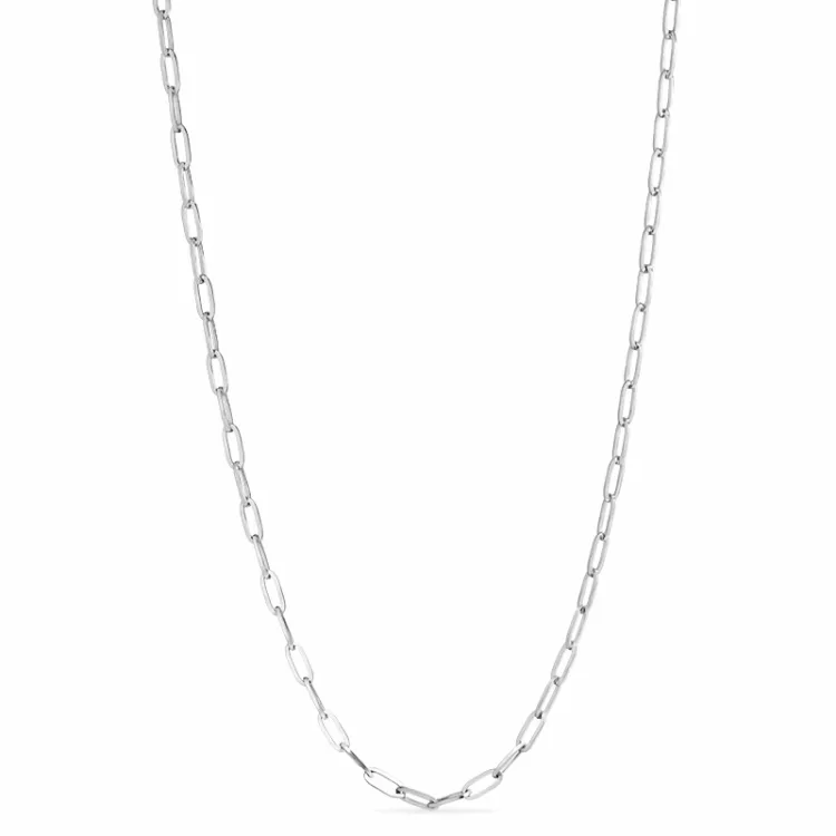 vanntett halskjede i stål 45 cm x 2 mm  - OCEANA