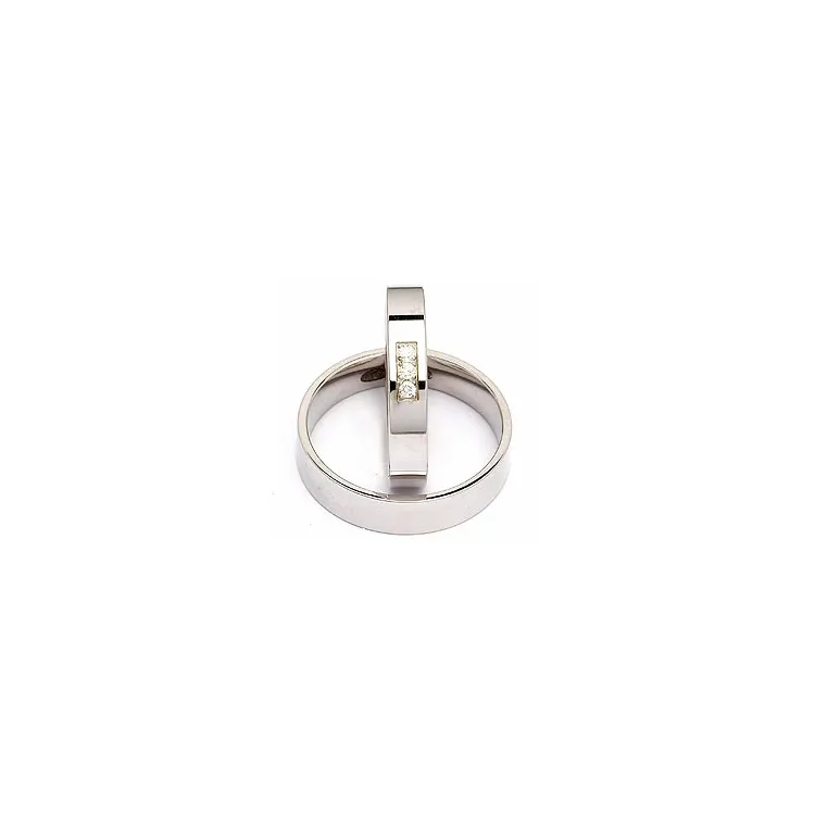 Gifteringer i sølv 0,060 ct