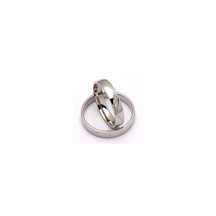 Gifteringer i palladium 0,036 ct