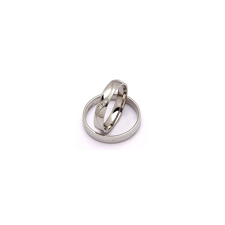 Gifteringer i palladium 0,036 ct