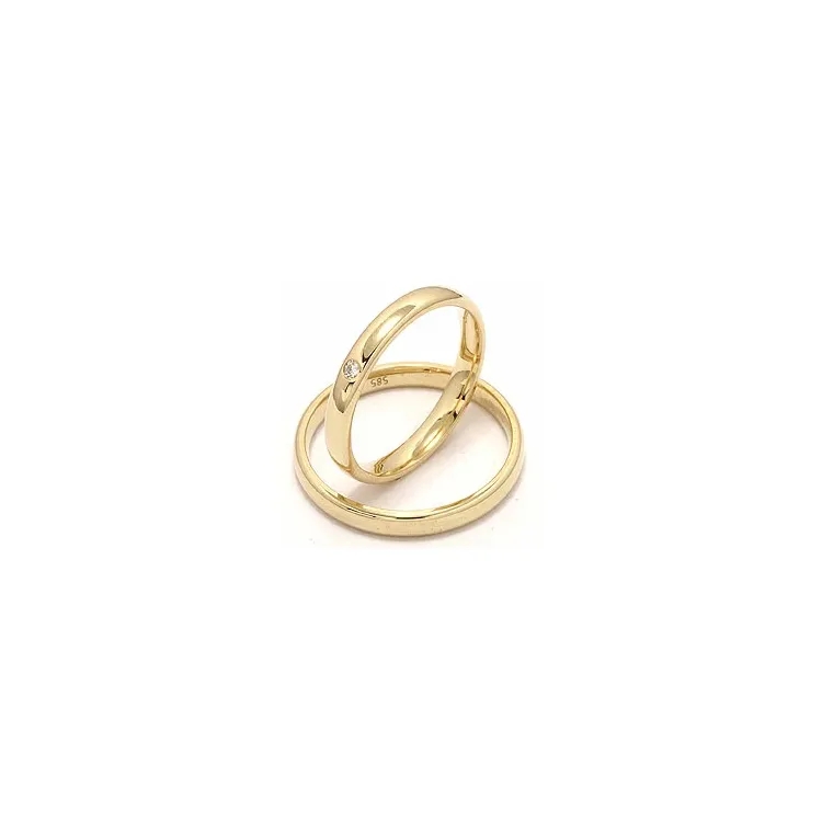 Gifteringer i 9 karat gull 0,02 ct