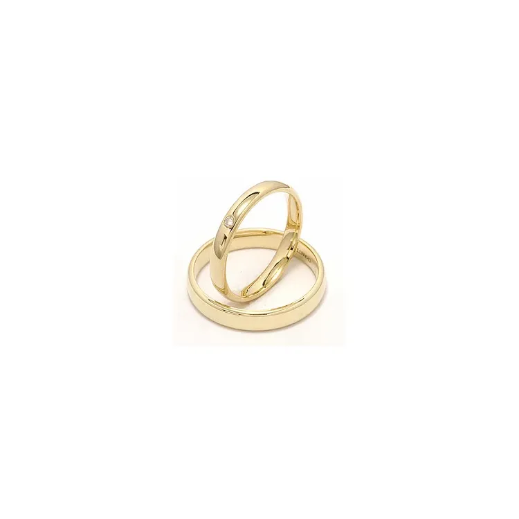 Gifteringer i 9 karat gull 0,02 ct