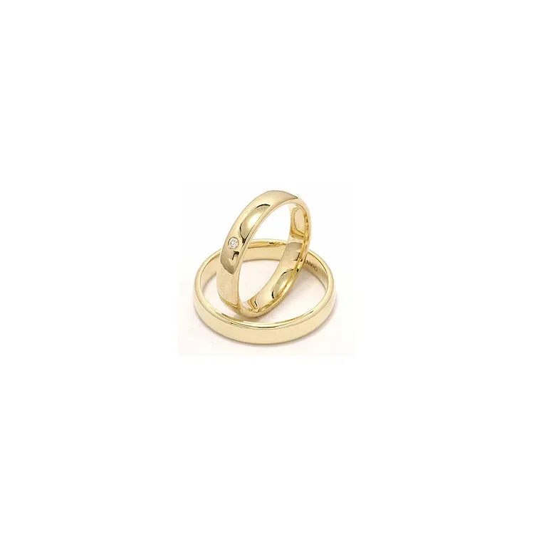 Gifteringer i 9 karat gull 0,02 ct