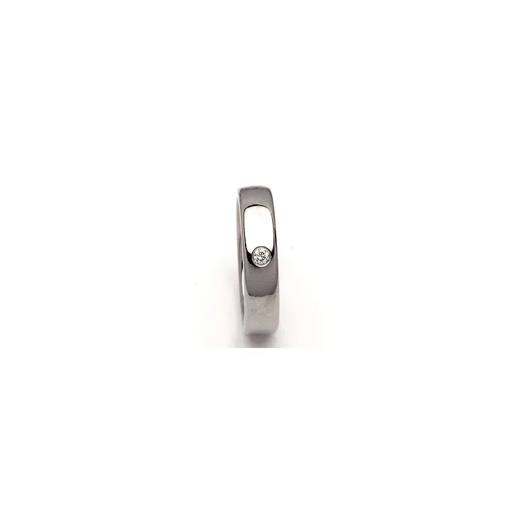 Giftering i stål 0,05 ct