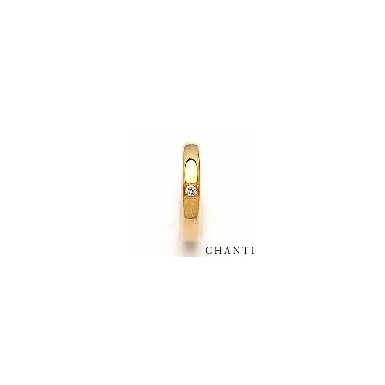 Giftering i 14 karat gull 0,05 ct