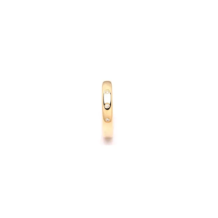 Giftering i 14 karat gull 0,045 ct