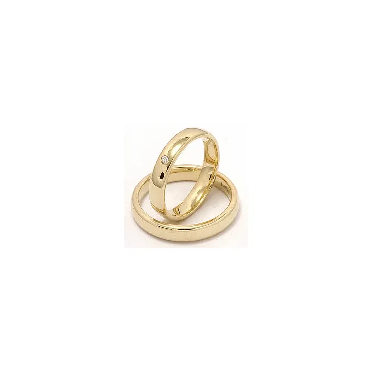 Gifteringer i 9 karat gull 0,02 ct