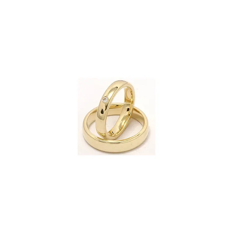 Gifteringer i 9 karat gull 0,05 ct