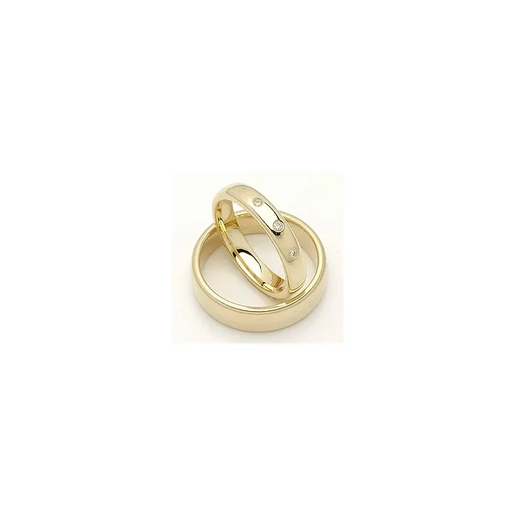 Gifteringer i 14 karat gull 0,045 ct