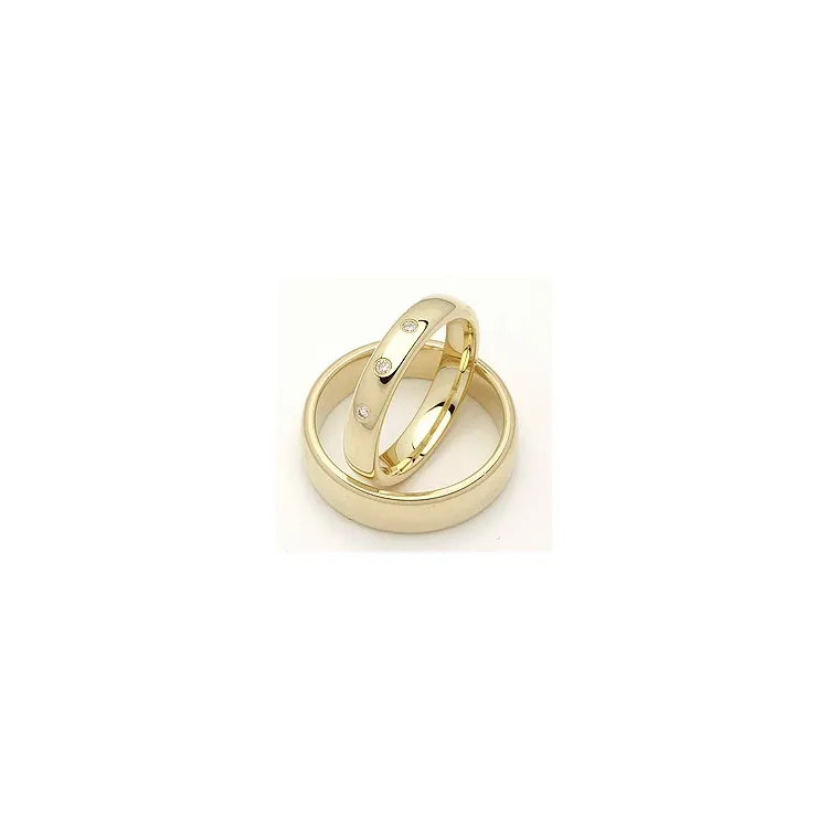 Gifteringer i 14 karat gull 0,045 ct