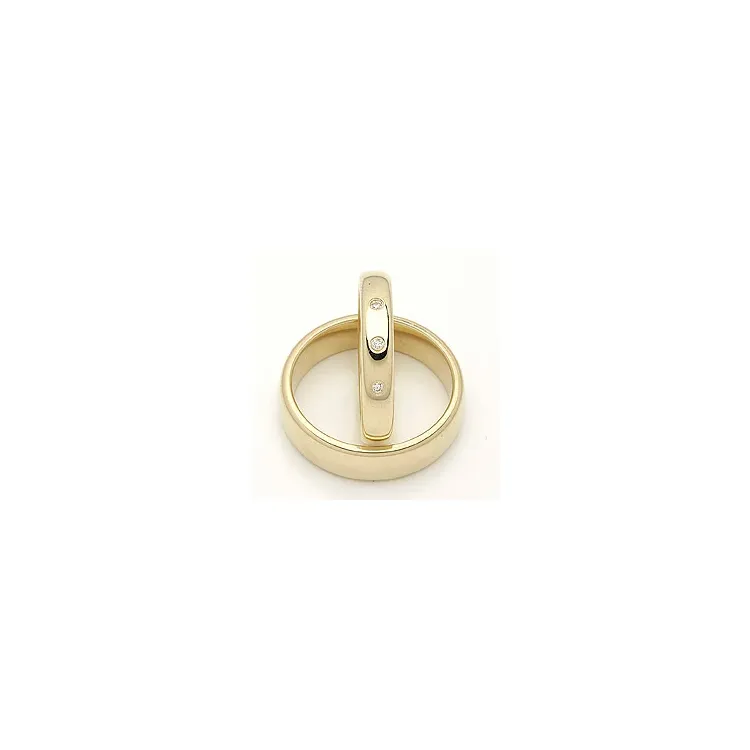 Gifteringer i 14 karat gull 0,045 ct