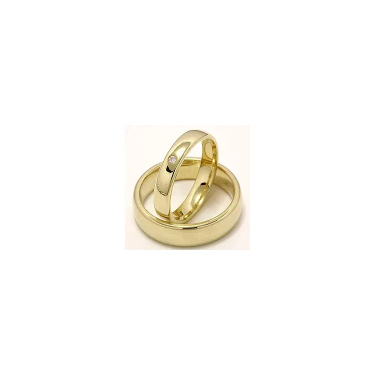 Gifteringer i 9 karat gull 0,02 ct