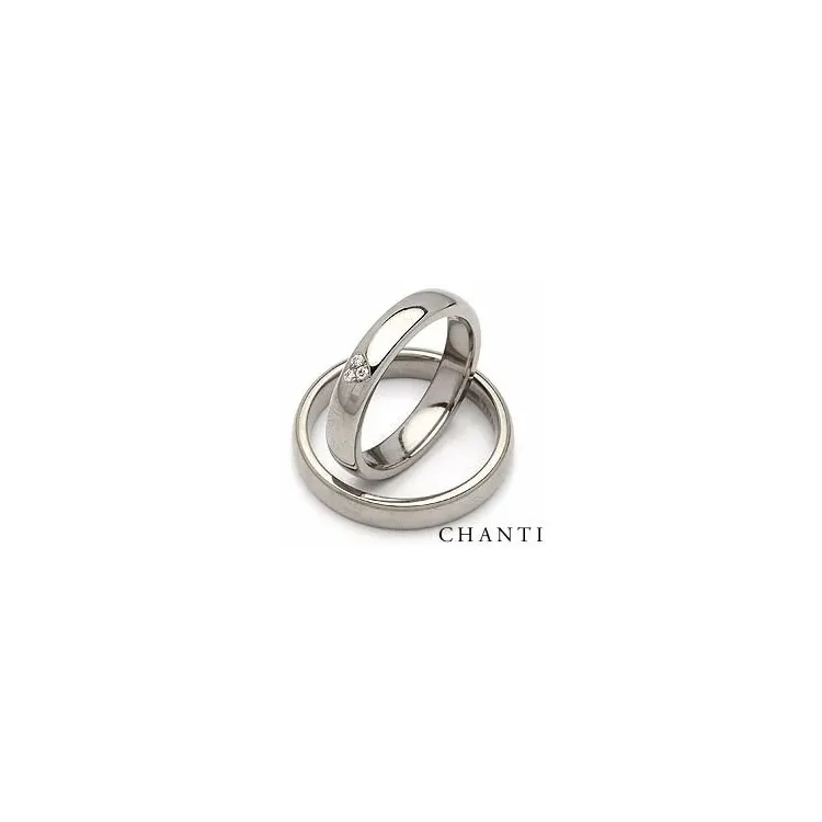 Gifteringer i titanium 0,03 ct