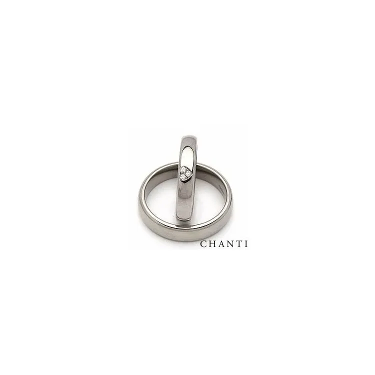 Gifteringer i titanium 0,03 ct