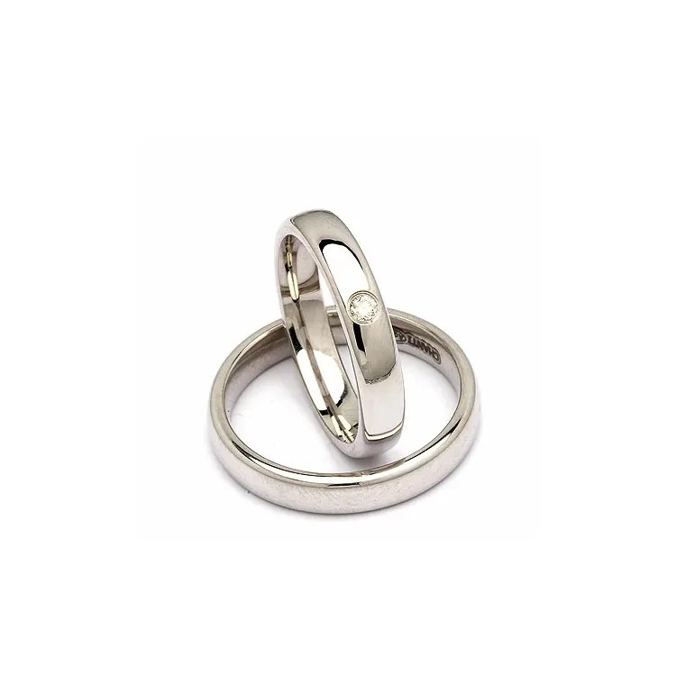 Gifteringer i sølv 0,05 ct