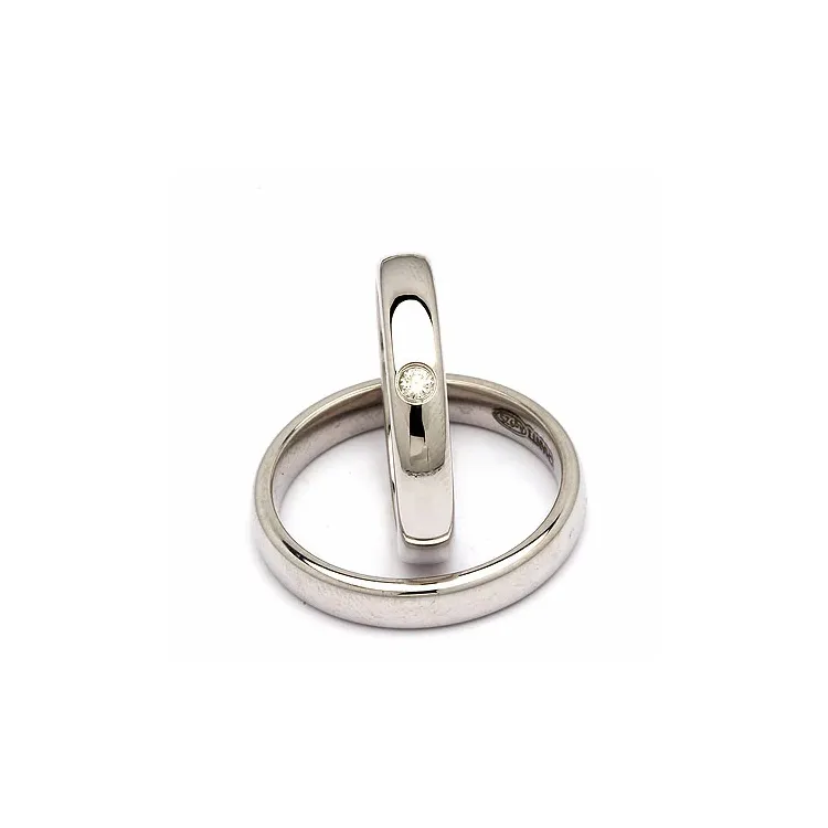 Gifteringer i sølv 0,05 ct