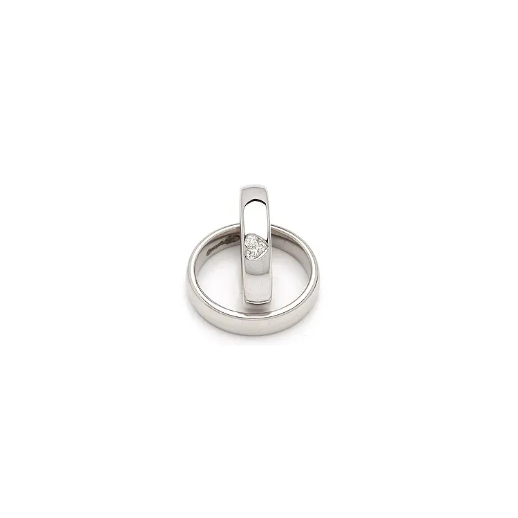 Gifteringer i sølv 0,075 ct