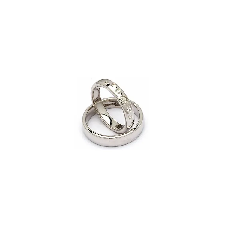 Gifteringer i sølv 0,13 ct