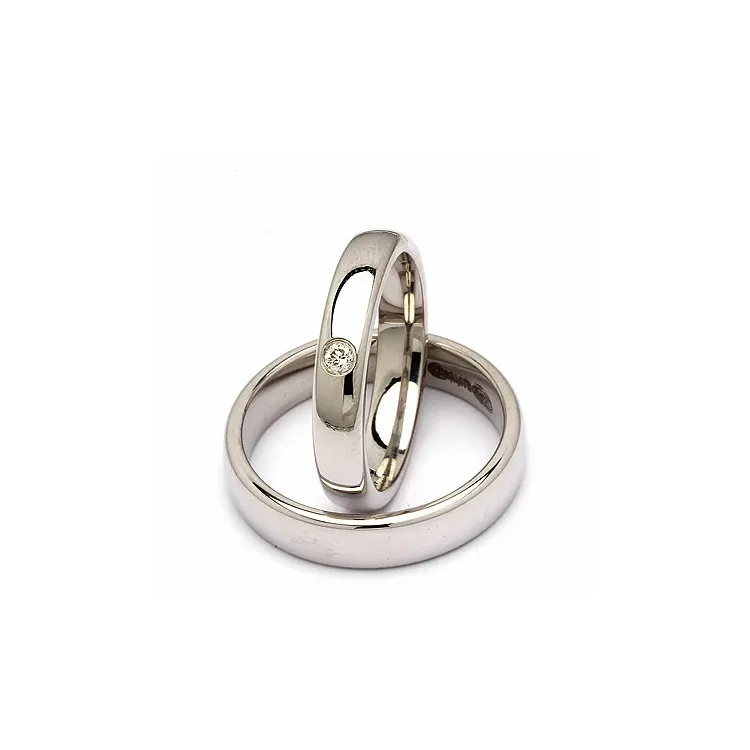 Gifteringer i sølv 0,05 ct
