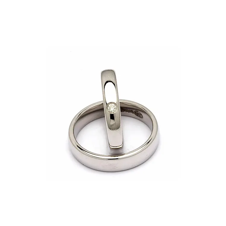 Gifteringer i sølv 0,05 ct