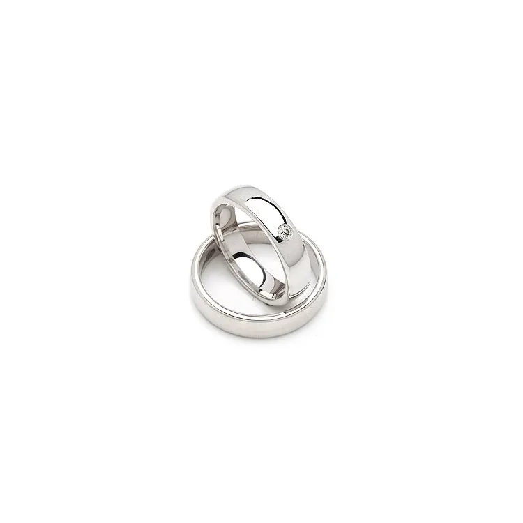 Gifteringer i sølv 0,05 ct