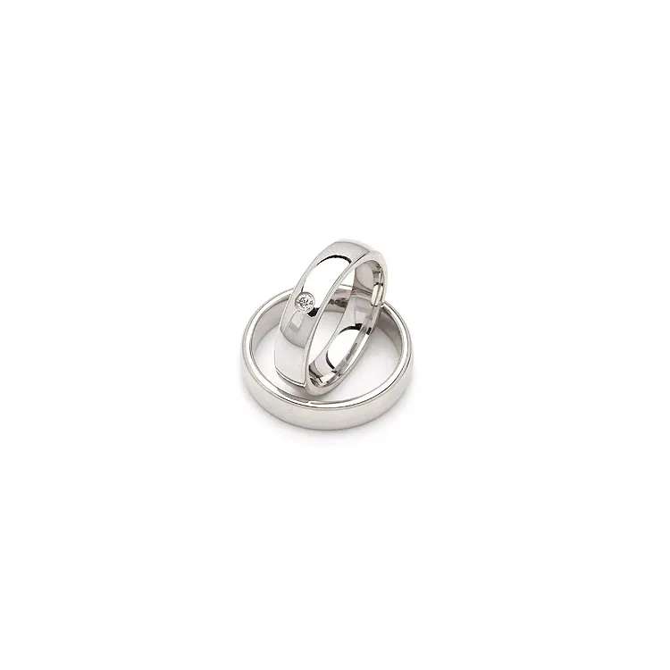 Gifteringer i sølv 0,05 ct