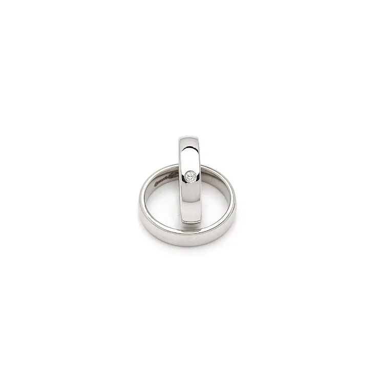 Gifteringer i sølv 0,05 ct