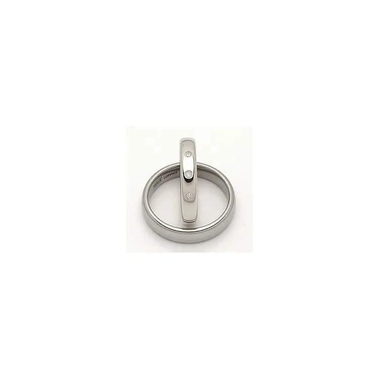 Gifteringer i sølv 0,045 ct