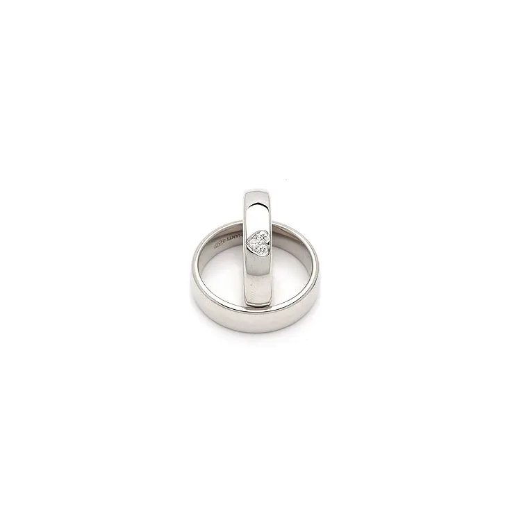 Gifteringer i sølv 0,075 ct