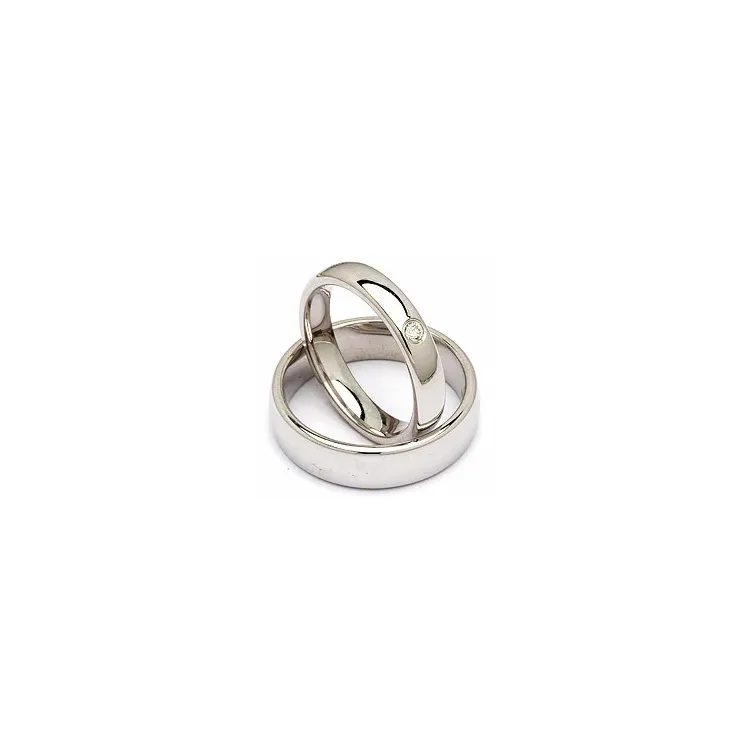 Gifteringer i sølv 0,05 ct
