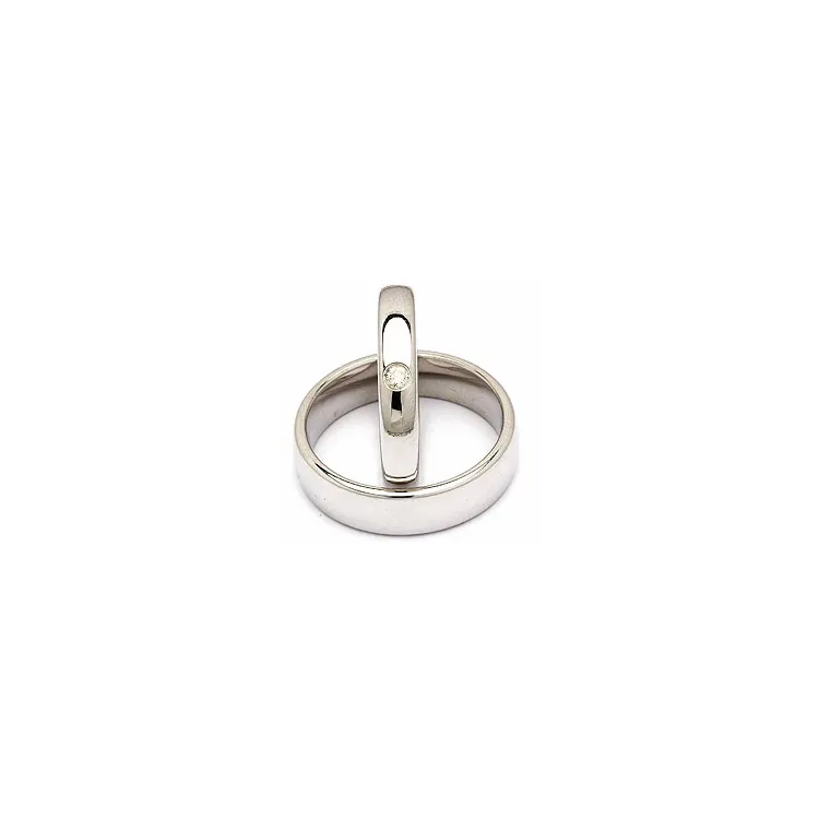 Gifteringer i sølv 0,05 ct