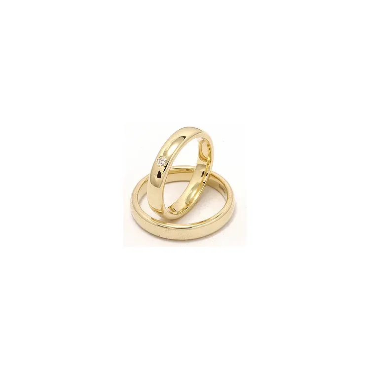 Gifteringer i 9 karat gull 0,05 ct