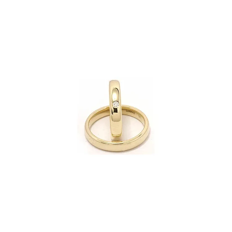 Gifteringer i 9 karat gull 0,05 ct