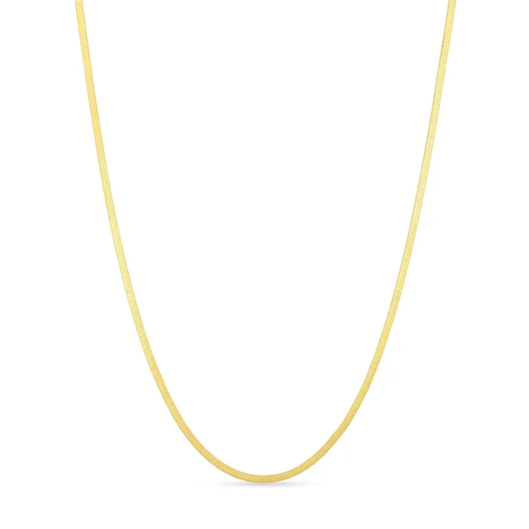 vanntett halskjede i forgylt stål 38 + 5 cm x 2,0 mm  - OCEANA