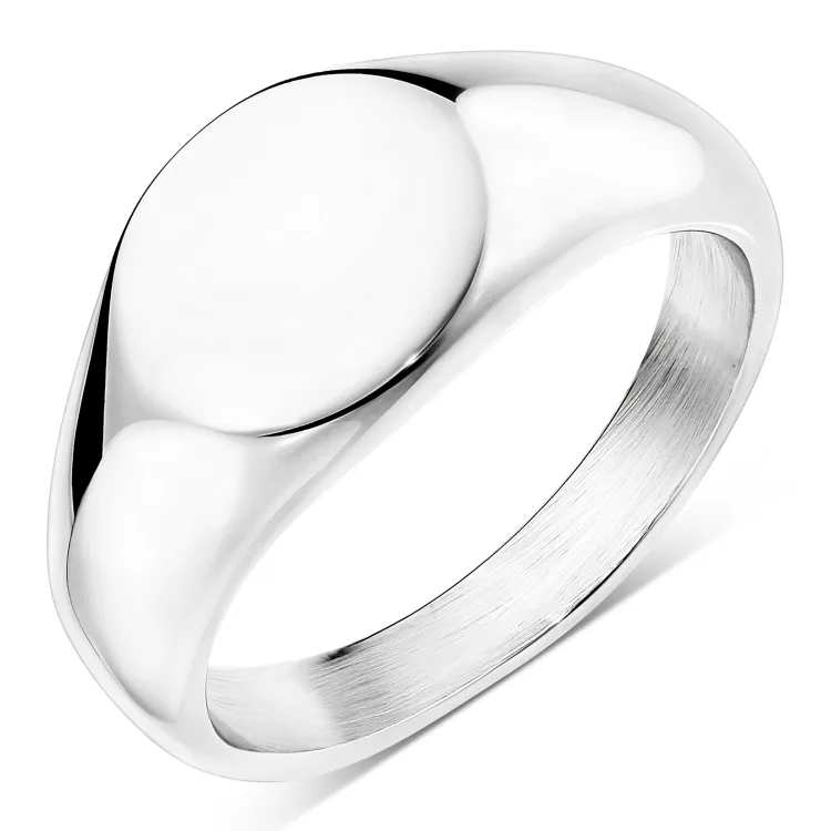 vanntett oval ring i stål