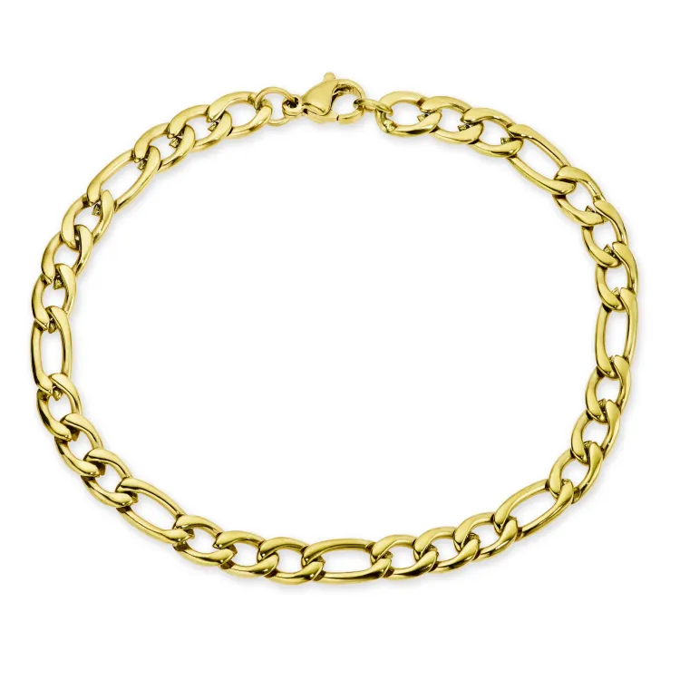 vanntett armbånd i forgylt stål  x 5,0 mm 