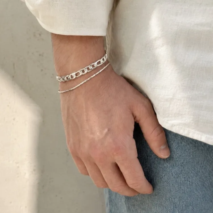 vanntett armbånd i stål  x 6,5 mm 